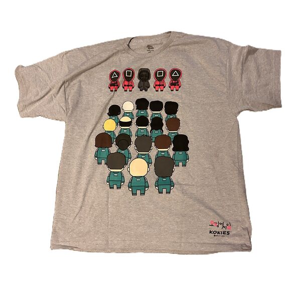 BAIT x KOKIES x NETFLIX - SQUID GAME Group T-SHIRT:  size 3XL - New - Picture 1 of 5
